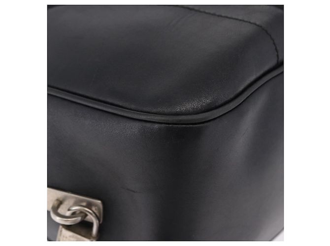 Borsa Tote PRADA Nylon Nero Argento Auth 197707V - vista 9