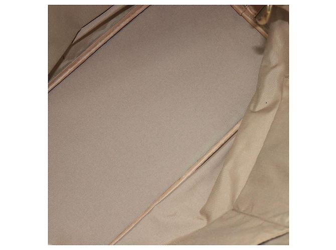 Bolso Tote Christian Dior Lady Dior Canage Canvas Beige Tono Dorado Auth 198943 - vista 19