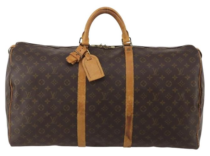 LOUIS VUITTON Monogram Keepall 60 Boston Bag M41422 LV Auth 195400 Monogramma - vista 13