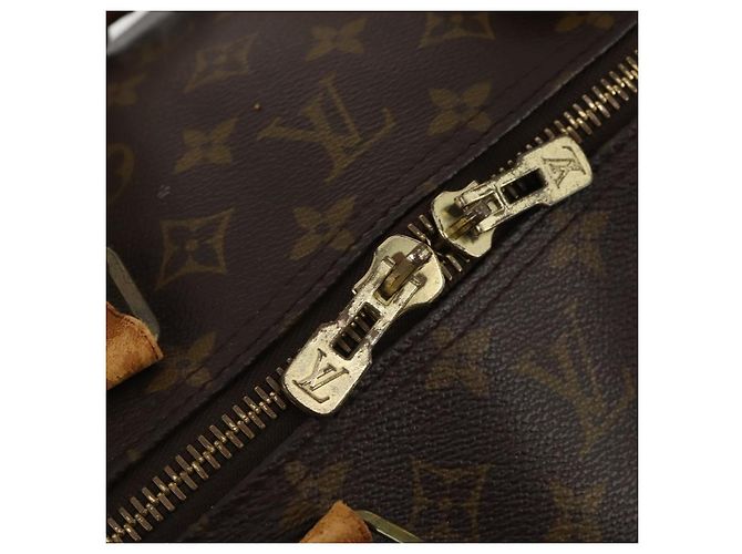 LOUIS VUITTON Monogram Keepall 60 Boston Bag M41422 LV Auth 195400 Monogramma - vista 20