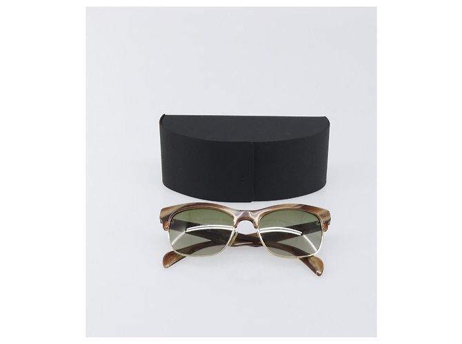 Occhiali da sole PRADA plastica Brown Auth BA15184 Marrone - vista 12