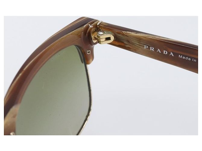 Occhiali da sole PRADA plastica Brown Auth BA15184 Marrone - vista 14