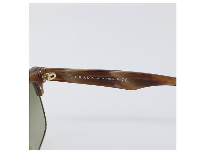 Occhiali da sole PRADA plastica Brown Auth BA15184 Marrone - vista 9