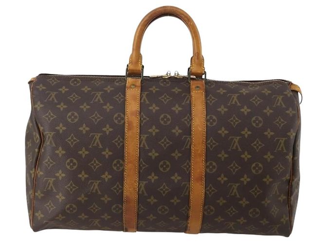 LOUIS VUITTON Monogram Keepall 45 Boston Bag M41428 LV Auth 198543 Monogramma - vista 2