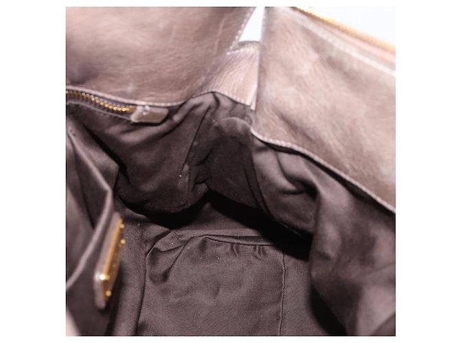 Borsa a mano Miu Miu in pelle 2way Grigio Oro Auth yk20871M Marrone D'oro - vista 21