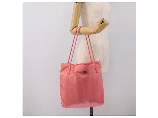 PRADA Tote Bag Nylon Rosa Auth 200144 Pink - Ansicht 22