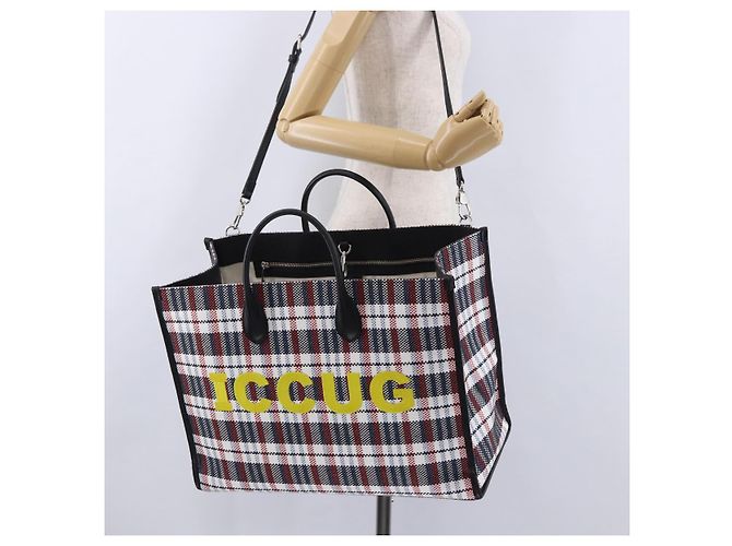 Borsa Tote GUCCI Canvas 2way Multicolor Silver 659980 Auth ka5919V Argento Multicolore - vista 26