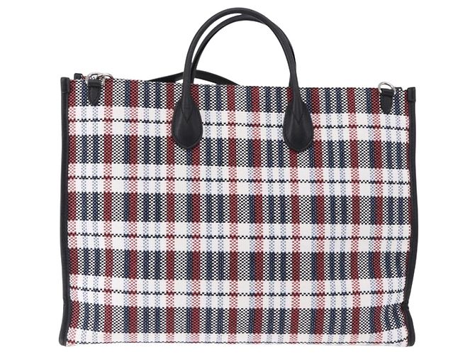 Borsa Tote GUCCI Canvas 2way Multicolor Silver 659980 Auth ka5919V Argento Multicolore - vista 3