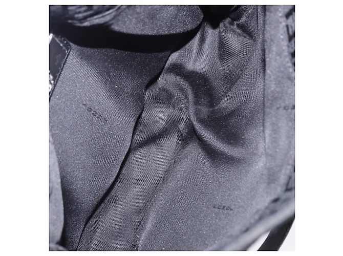 Borsa a mano FENDI Zucchino Canvas Nero Argento Auth BA15300 - vista 11