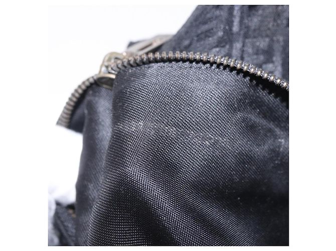 Borsa a mano FENDI Zucchino Canvas Nero Argento Auth BA15300 - vista 12