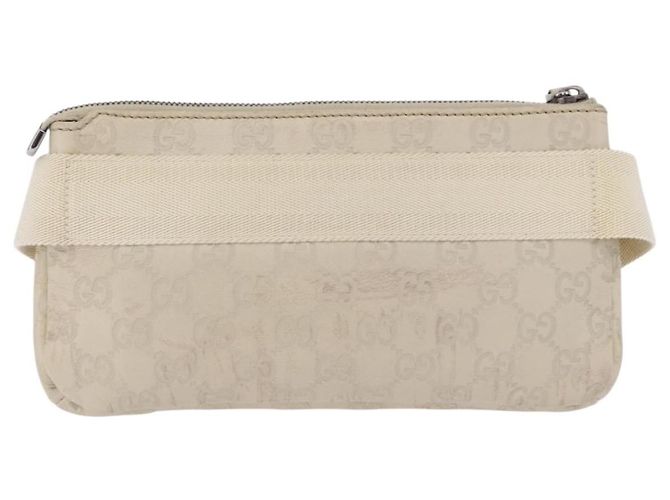 GUCCI GuccissimaGG Body Bag Leather Ivory Silver 162916 Auth 198969 Argento Crudo - vista 4