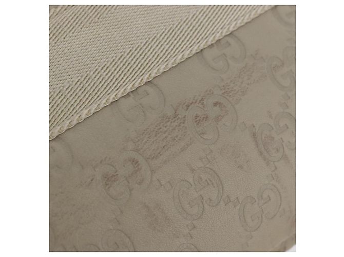GUCCI GuccissimaGG Body Bag Leather Ivory Silver 162916 Auth 198969 Argento Crudo - vista 5
