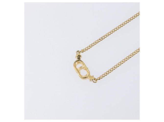 Collana Christian Dior metallo Gold Tone Auth 193477 - vista 11