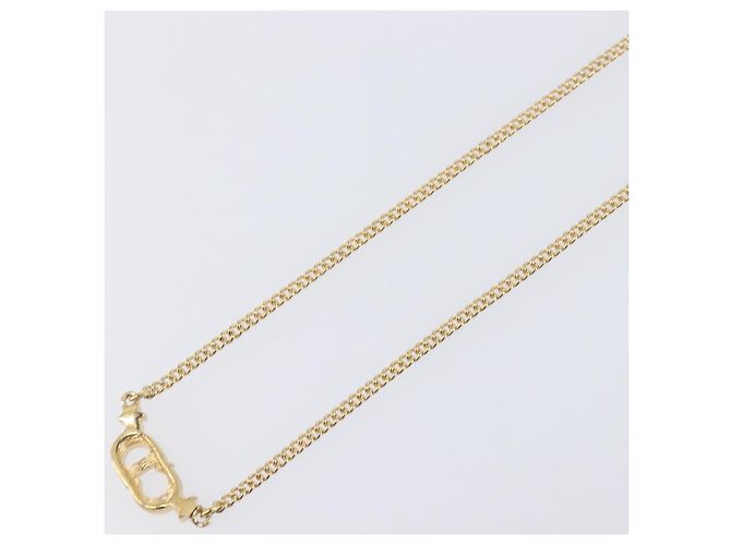 Collana Christian Dior metallo Gold Tone Auth 193477 - vista 12