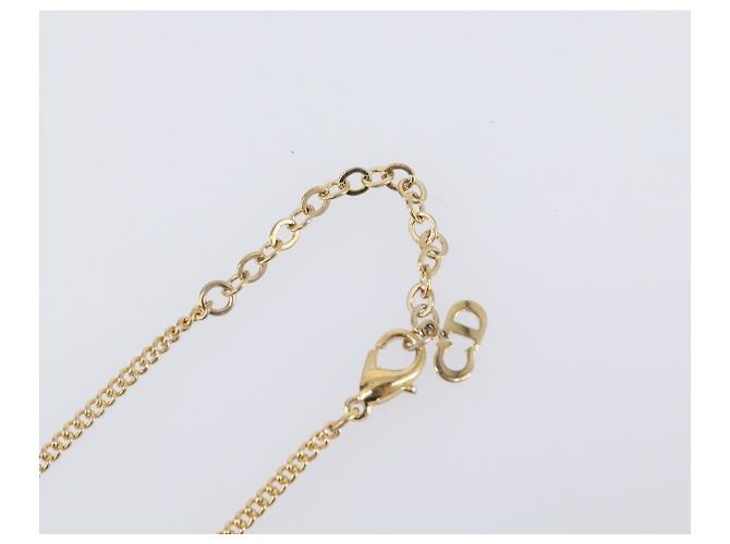 Collana Christian Dior metallo Gold Tone Auth 193477 - vista 15
