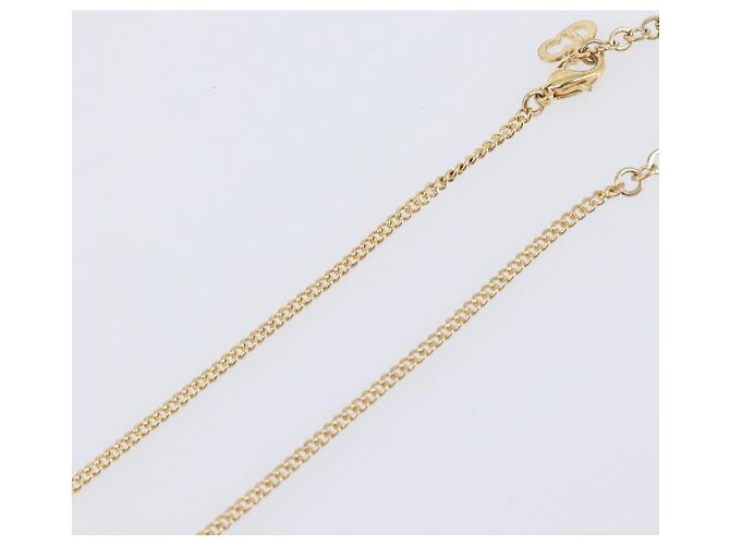 Collana Christian Dior metallo Gold Tone Auth 193477 - vista 7