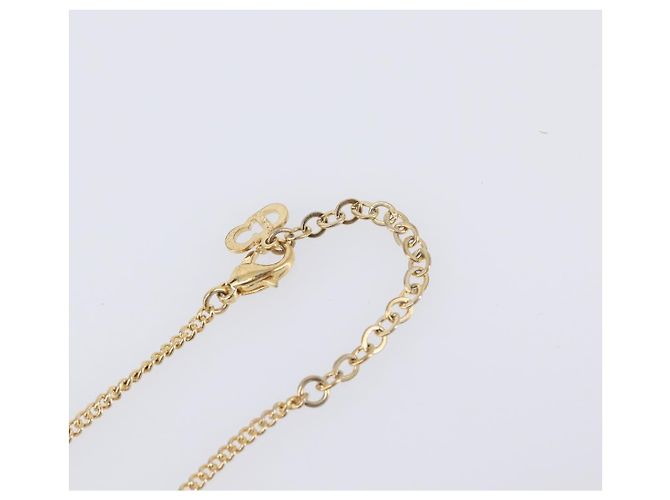 Collana Christian Dior metallo Gold Tone Auth 193477 - vista 8