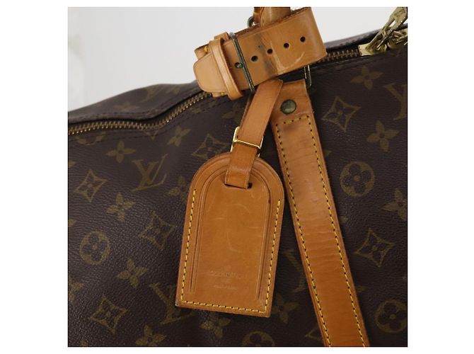 LOUIS VUITTON Monogram Keepall 55 Boston Bag M41424 LV Auth 197026 Monogramma - vista 19