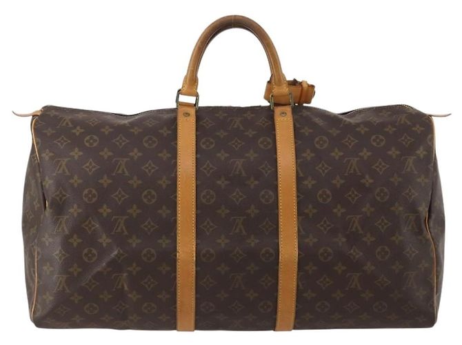 LOUIS VUITTON Monogram Keepall 55 Boston Bag M41424 LV Auth 197026 Monogramma - vista 2