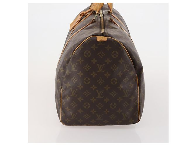 LOUIS VUITTON Monogram Keepall 55 Boston Bag M41424 LV Auth 197026 Monogramma - vista 3