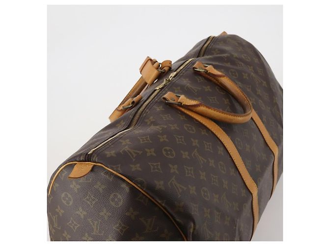 LOUIS VUITTON Monogram Keepall 55 Boston Bag M41424 LV Auth 197026 Monogramma - vista 6