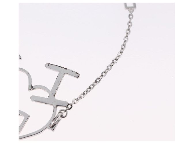 Bracciale Christian Dior Heart Arrow Metal Silver Auth am12479M Argento - vista 10