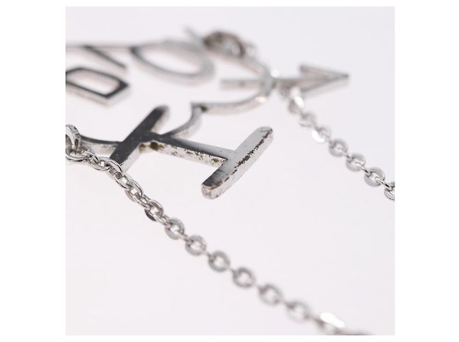 Bracciale Christian Dior Heart Arrow Metal Silver Auth am12479M Argento - vista 13