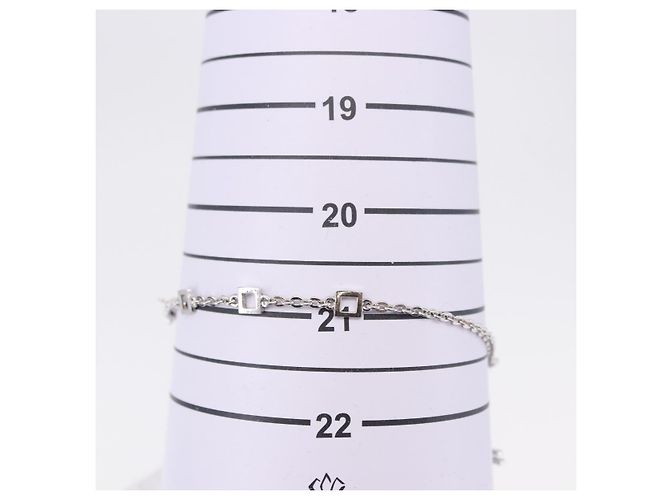 Bracciale Christian Dior Heart Arrow Metal Silver Auth am12479M Argento - vista 15
