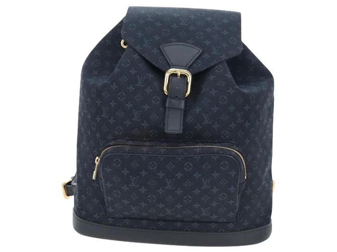 Zaino LOUIS VUITTON Monogram Mini Montsouris GM TST Blue M92455 Auth 198542V - vista 13