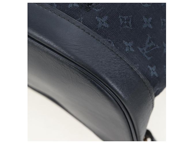 Zaino LOUIS VUITTON Monogram Mini Montsouris GM TST Blue M92455 Auth 198542V - vista 17