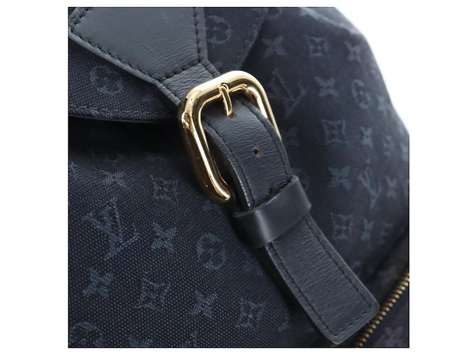 Zaino LOUIS VUITTON Monogram Mini Montsouris GM TST Blue M92455 Auth 198542V - vista 23