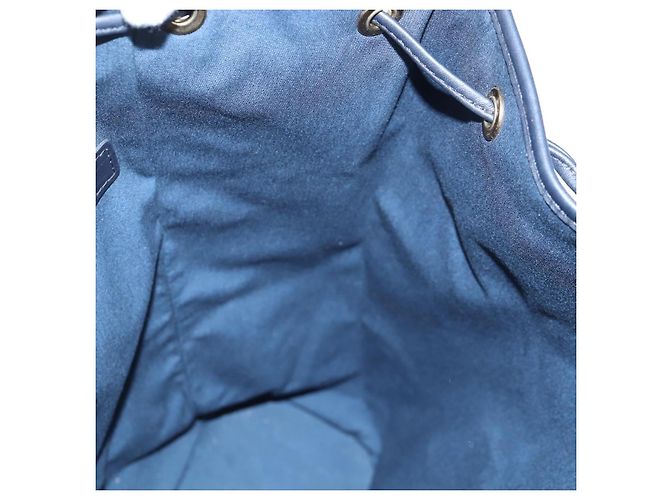 Zaino LOUIS VUITTON Monogram Mini Montsouris GM TST Blue M92455 Auth 198542V - vista 28