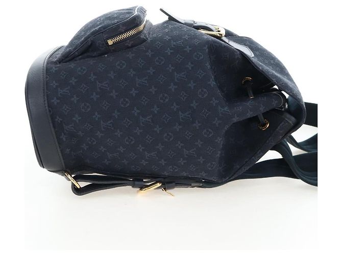 Zaino LOUIS VUITTON Monogram Mini Montsouris GM TST Blue M92455 Auth 198542V - vista 4