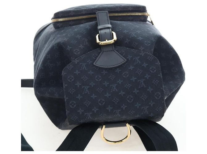 Zaino LOUIS VUITTON Monogram Mini Montsouris GM TST Blue M92455 Auth 198542V - vista 6