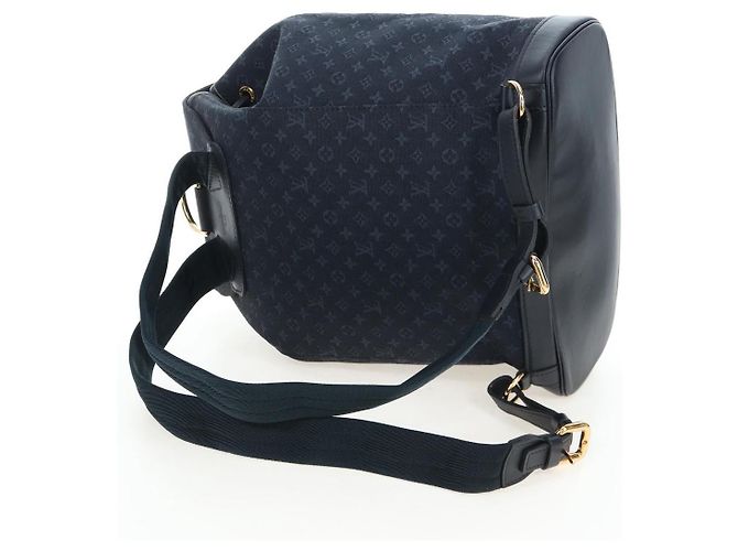 Zaino LOUIS VUITTON Monogram Mini Montsouris GM TST Blue M92455 Auth 198542V - vista 7