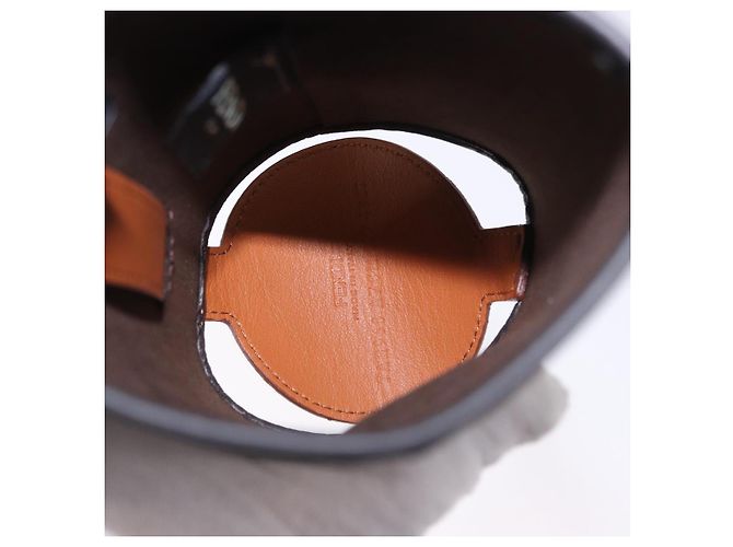 FENDI Zucca Canvas Drink Holder PVC Black Brown Auth 195995M - view 10