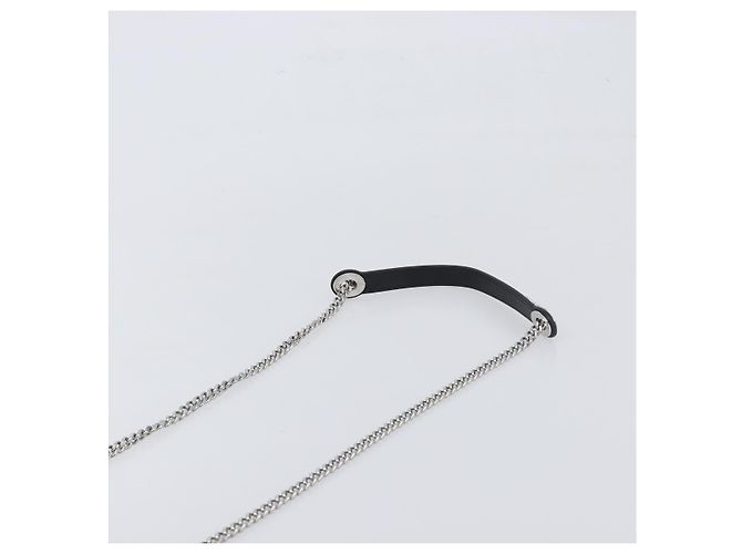 Borsa a mano Christian Dior Lady Dior in pelle d'agnello 2way Nero Argento Auth BA14814SM - vista 10