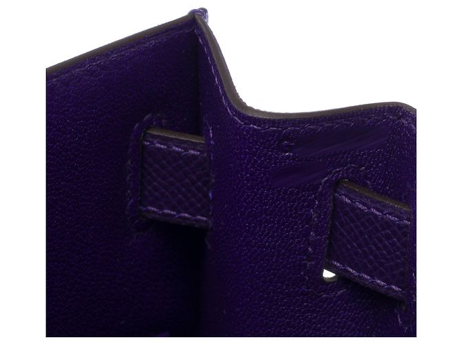 Hermès Borsa HERMES Kelly 28 in Pelle Violetta - 103871 Porpora - vista 8