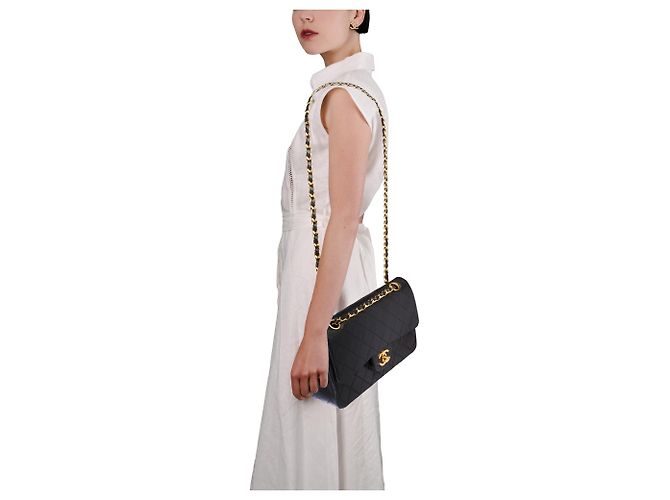 Borsa CHANEL Timeless/Classique in Pelle Nera - 103864 Nero - vista 12