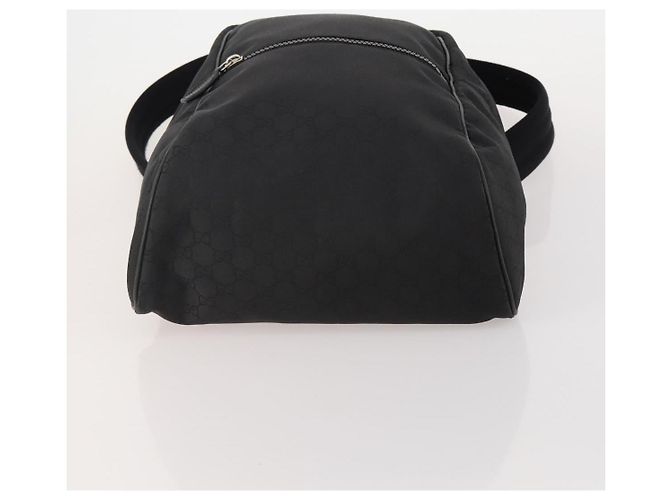 Zaino GUCCI GG Canvas Nero Argento 449181 Auth BA14948 - vista 11