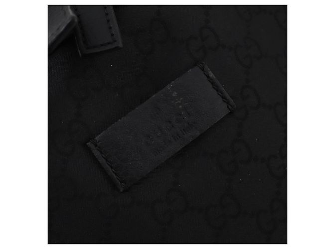 Zaino GUCCI GG Canvas Nero Argento 449181 Auth BA14948 - vista 16