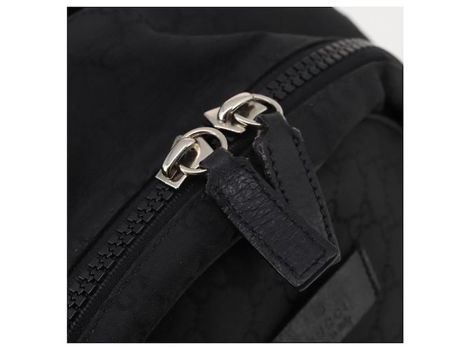 Zaino GUCCI GG Canvas Nero Argento 449181 Auth BA14948 - vista 17