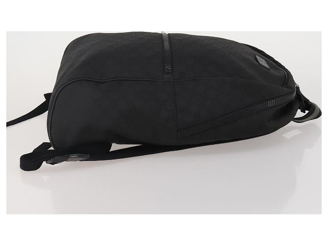 Zaino GUCCI GG Canvas Nero Argento 449181 Auth BA14948 - vista 4