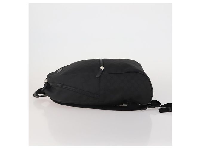 Zaino GUCCI GG Canvas Nero Argento 449181 Auth BA14948 - vista 5