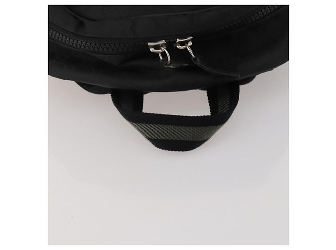 Zaino GUCCI GG Canvas Nero Argento 449181 Auth BA14948 - vista 7