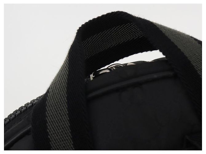 Zaino GUCCI GG Canvas Nero Argento 449181 Auth BA14948 - vista 8