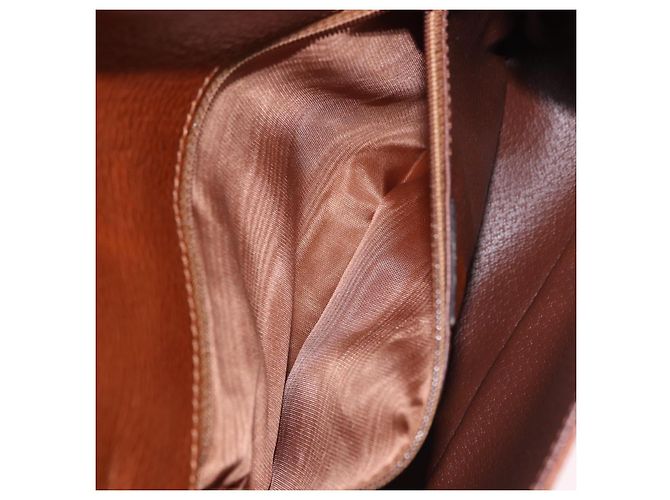 Céline Borsa a tracolla CELINE in pelle marrone e oro Auth 197663V D'oro - vista 22