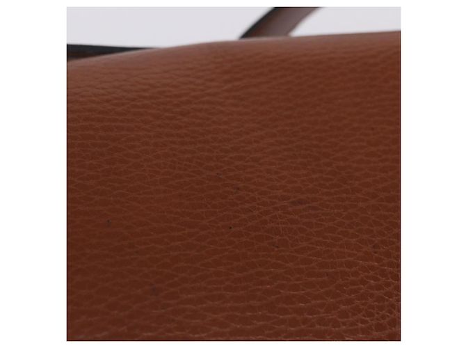 Céline Borsa a tracolla CELINE in pelle marrone e oro Auth 197663V D'oro - vista 3