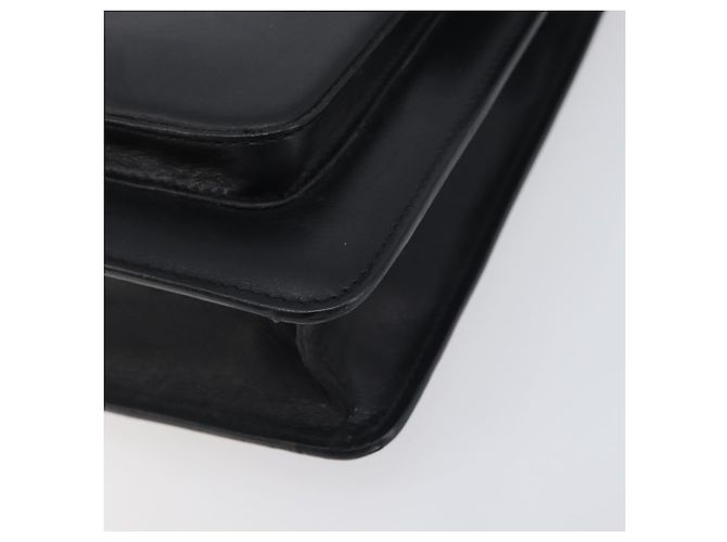 Borsa a mano VERSACE in pelle 2way Nero Argento Auth BA14829 - vista 15