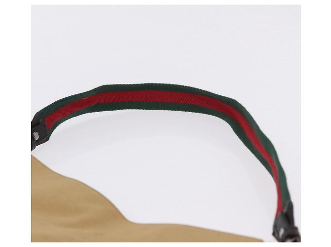 Borsa a tracolla GUCCI Web Sherry Line Canvas Beige Silver 001 4321 Auth 199680A Argento - vista 8